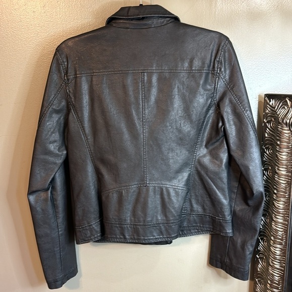 Universal Thread Target Black Non-leather Bomber Jacket Size Medium - Picture 4 of 6